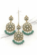 Set of fanncy earring and maang teeka