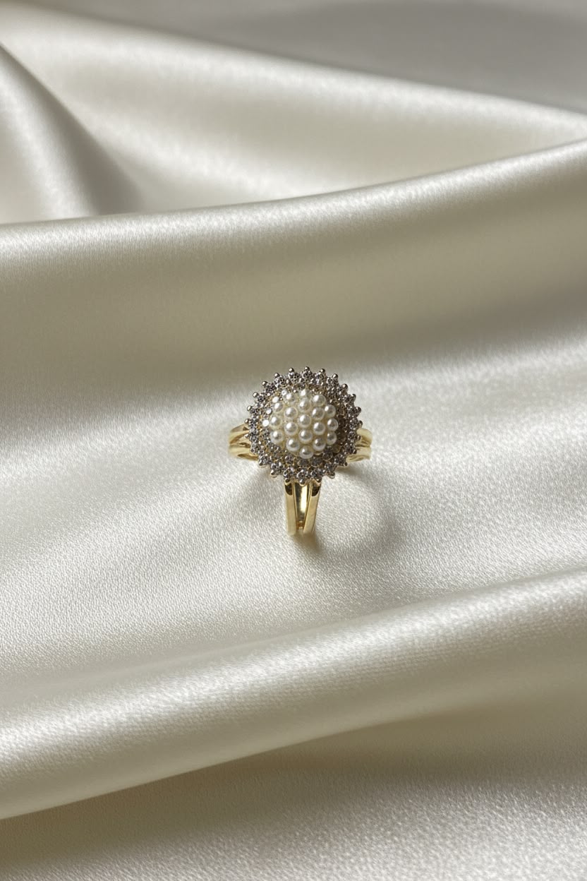 Bright pebels Ring