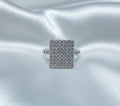 Daily wear silver square ring
