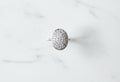 Daily wear silver oval shape ring