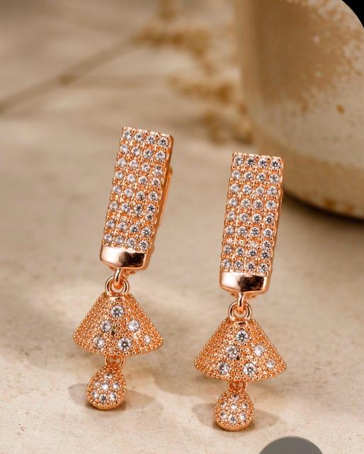 Elegant Rose Gold Earrings